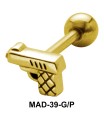 Pistol S316L Tongue Piercing MAD-39